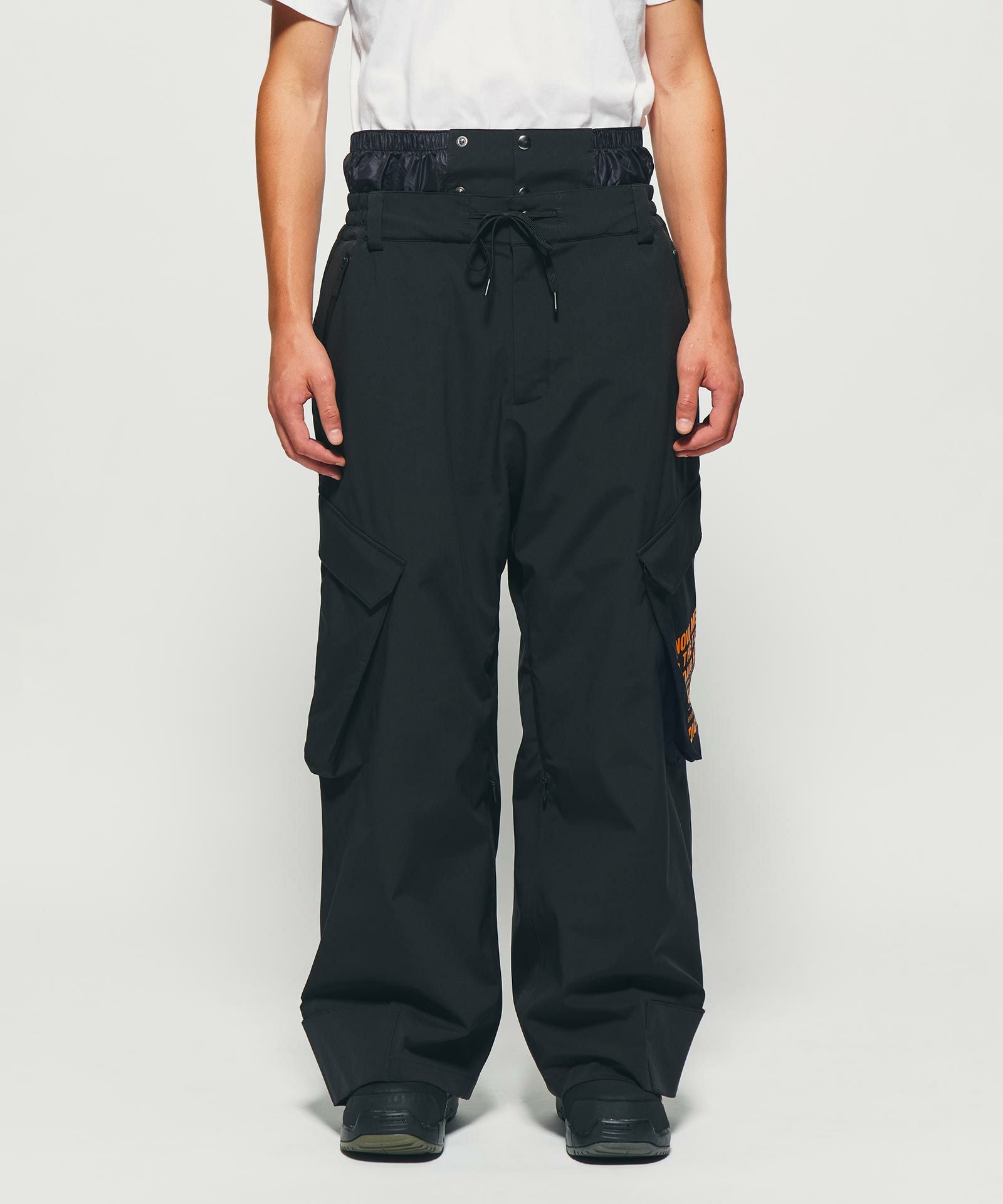 THERMAL BORDER OVERSIZED CARGO PANTS｛PT-04｝【[01]BLACK】 | DIG