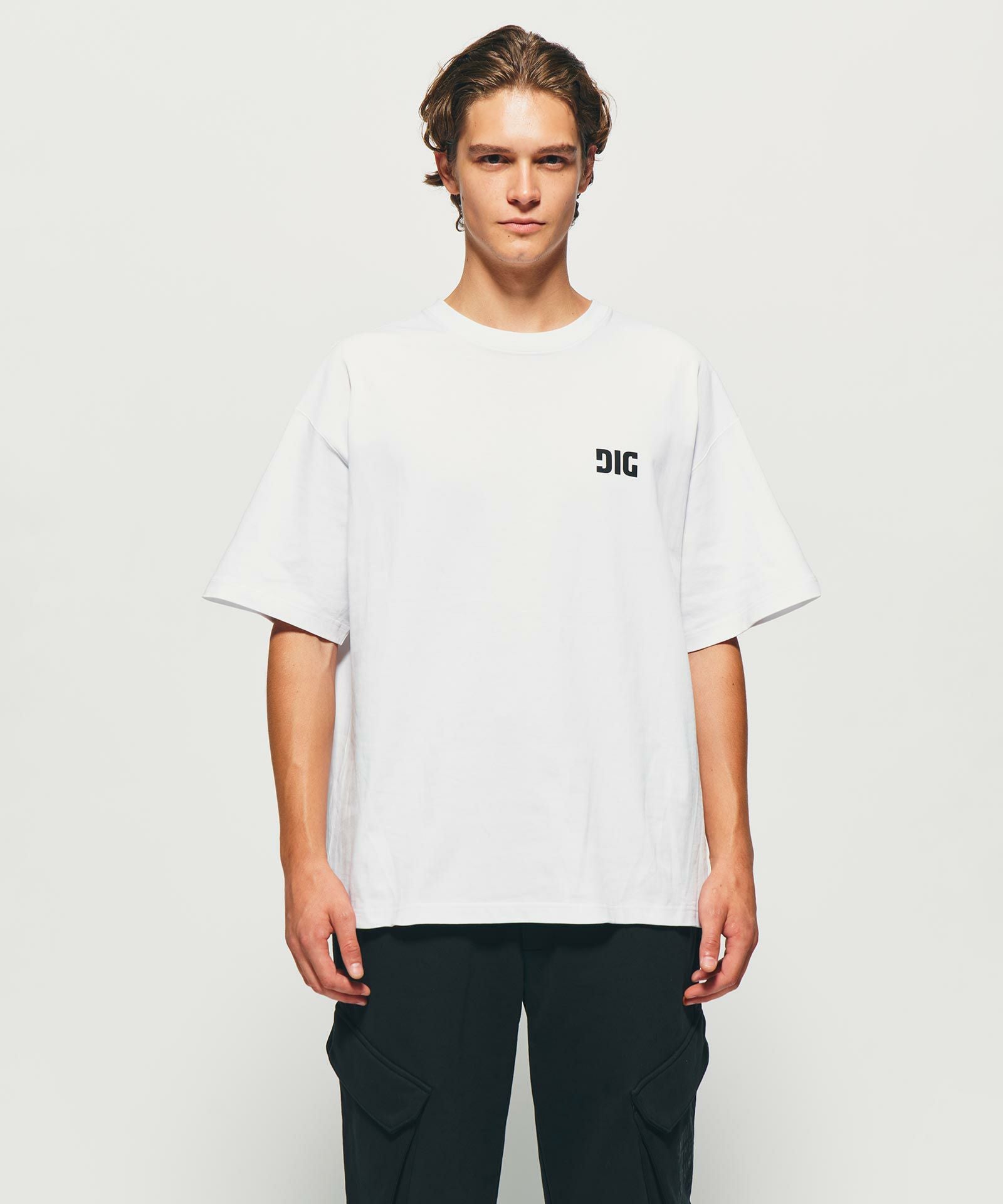 DIG SIGNATURE LOGO T-SHIRT｛CT-02｝【[02]WHITE】 | DIG公式