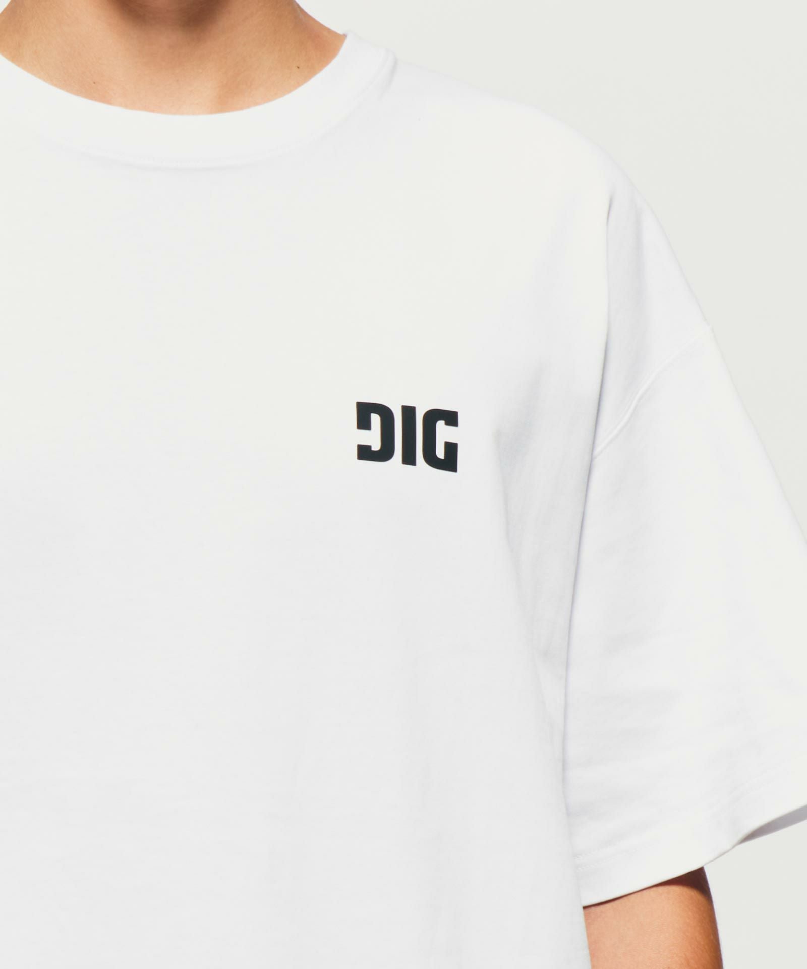 DIG SIGNATURE LOGO T-SHIRT｛CT-02｝【[02]WHITE】 | DIG公式