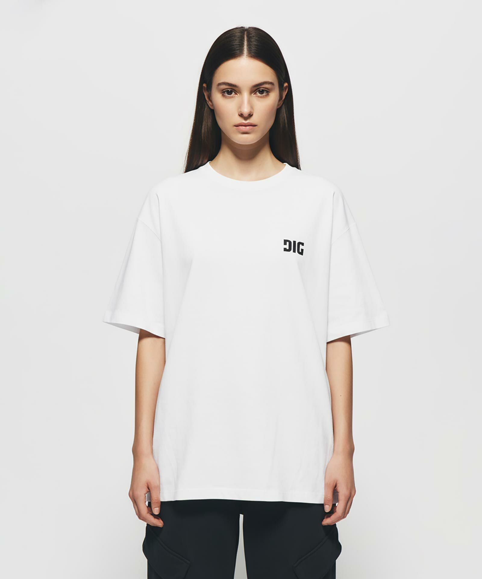 DIG SIGNATURE LOGO T-SHIRT｛CT-02｝【[02]WHITE】 | DIG公式