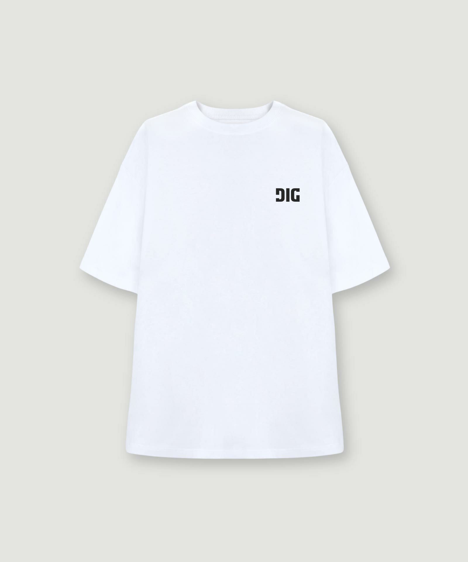 DIG SIGNATURE LOGO T-SHIRT｛CT-02｝【[02]WHITE】 | DIG公式